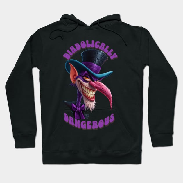The Mischievous Mad Hatter: Diabolically Dangerous Hoodie by TooplesArt